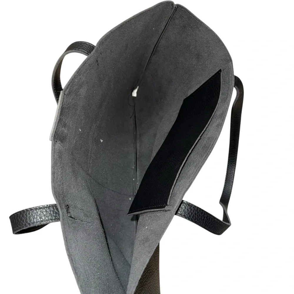 Vince Camuto Black and Gray Tote Bag